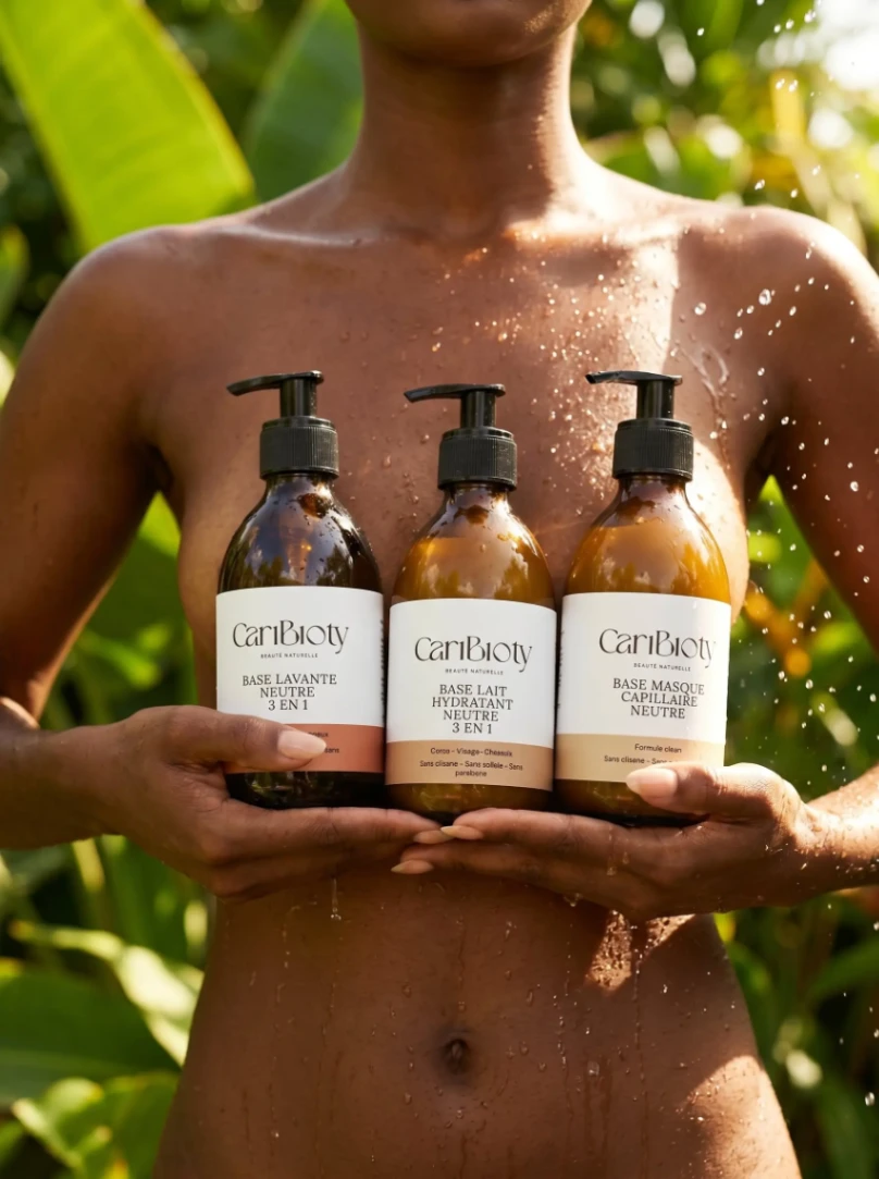Soins naturels CariBioty pour le corps et les cheveux en Martinique
