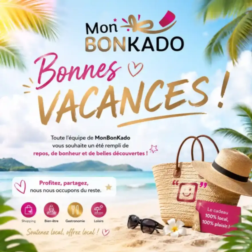 MonBonKado souhaite de bonnes vacances